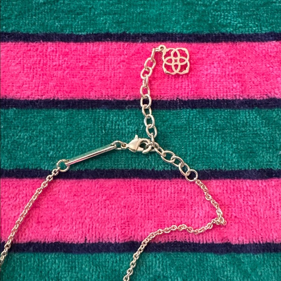 Kendra Scott Elisa gold pendant necklace in Iridescent Drusy - Picture 3 of 7